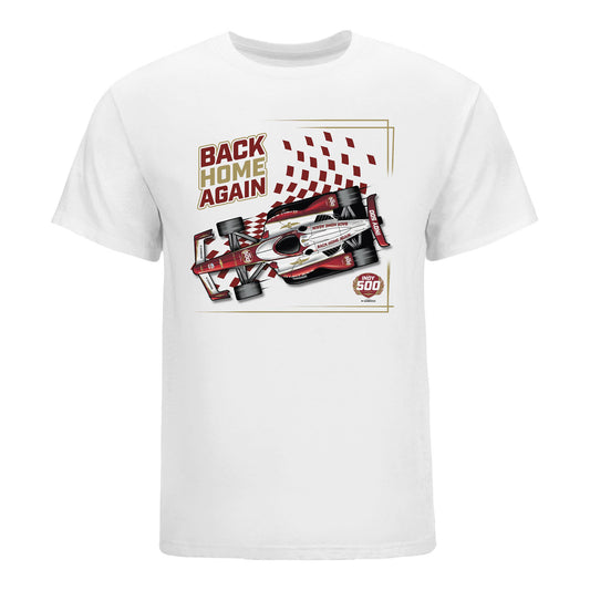 2022 Indy 500 Starting Field T-Shirt in White - Front View