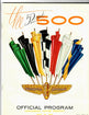 1968 Indy 500 Program in White - Front View