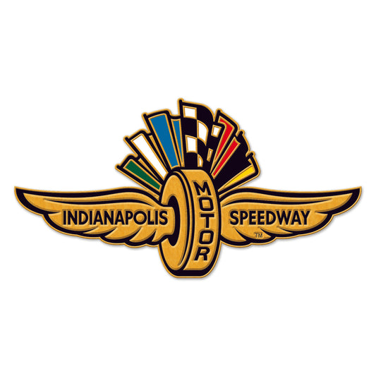 Wing Wheel Flag Lapel Pin - Front View