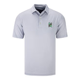 Brickyard Crossing Johnnie O Polo Grey in grey, front view