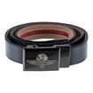 Indianapolis Motor Speedway Leather Belt in black, front view