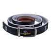 Brickyard Crossing and Indianapolis Motor Speedway Nylon Belt in black, front view 
