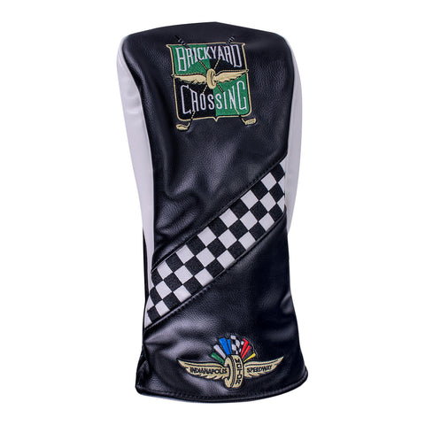 Brickyard Crossing PRG Headcover in black, front view