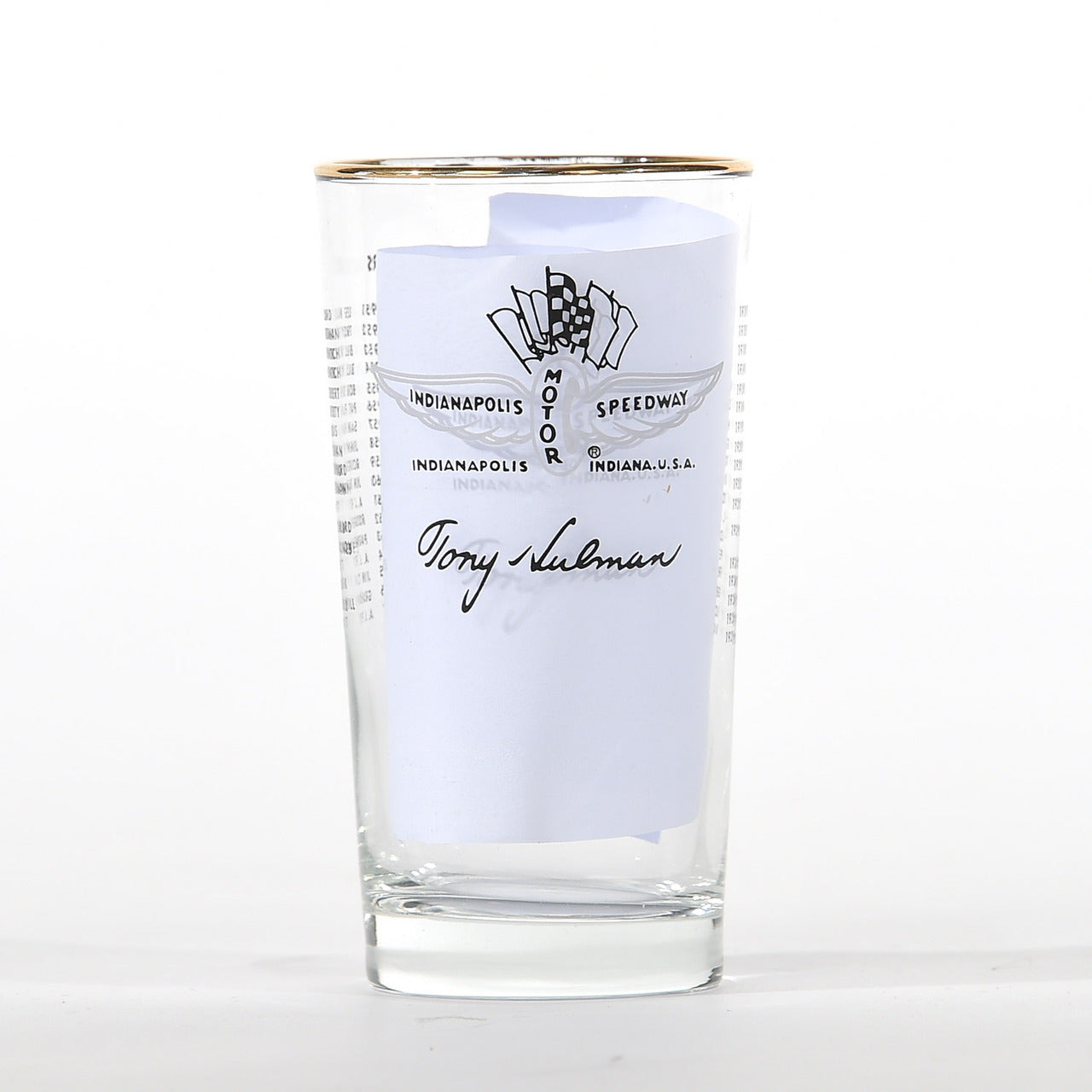 IMS Historical Indy 500 Glassware - 1967 AJ Foyt Set - Front View