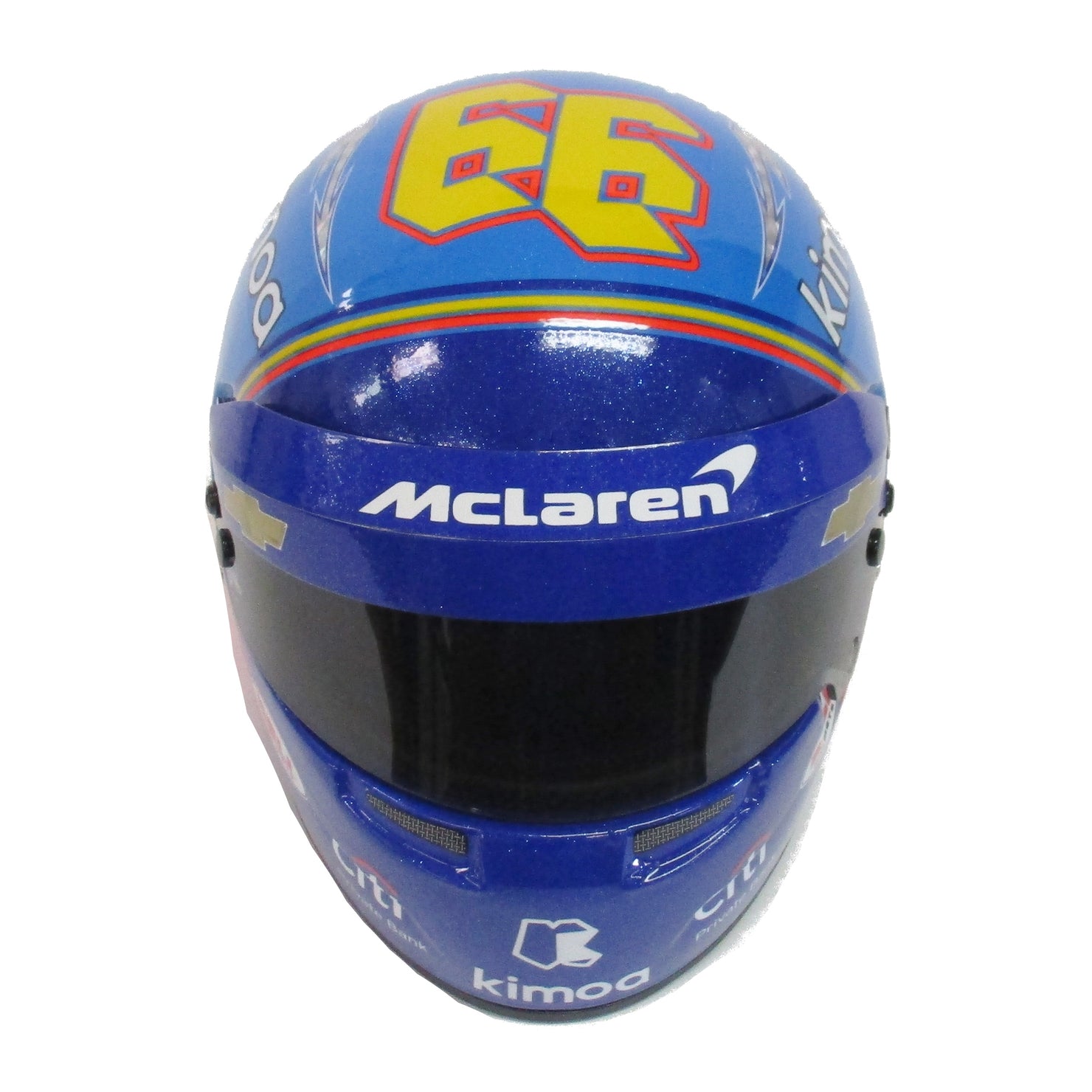 Fernando Alonso McLaren 1:2 Scale Mini Helmet - Front View