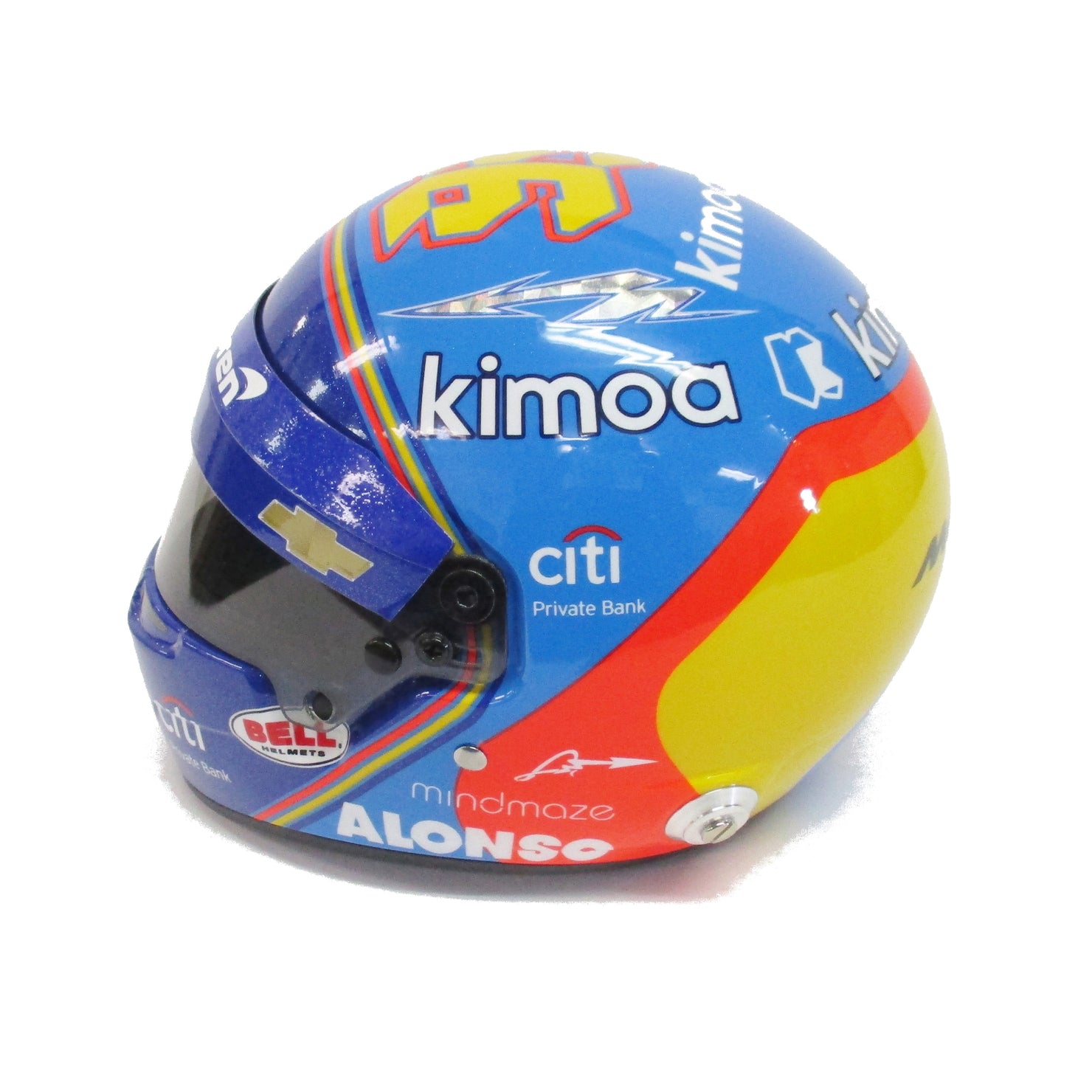 Fernando Alonso McLaren 1:2 Scale Mini Helmet - Right View