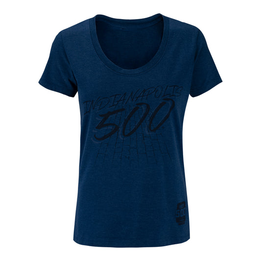 2023 Indianapolis 500 Bricks T-Shirt in Blue - Front View
