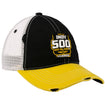 2023 Indianapolis 500 Distressed Mesh Hat in Black, White & Gold - Right Side View