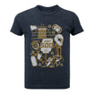 2023 Indianapolis 500 Youth Sketch T-Shirt in heather navy, front view
