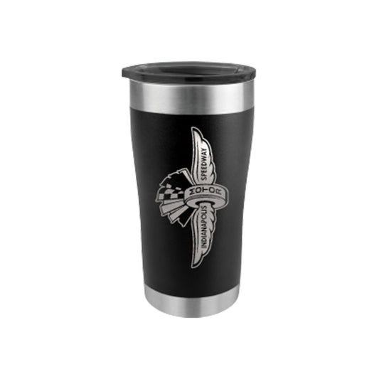 WWF Engraved Tumbler 20oz in Black- Front View
