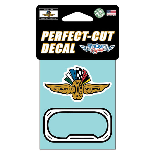 Indianapolis Motor Speedway Track Outline 2 Pack Decal - Front View