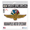 Wing Wheel Flag 2Pk of Decals in multicolor, front view