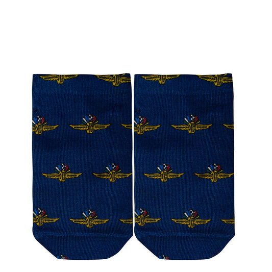 Infant WWF Repeat Socks Navy - Front View