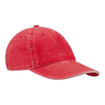 Wing Wheel Flag Debossed Washed Hat in Peach - Right Side View
