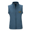 Wing Wheel Flag PUMA Full Zip Golf Vest in blue, front view