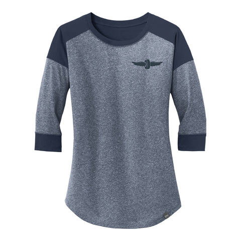 Wing and Wheel 3/4 Sleeve T-Shirt