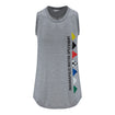 Indianapolis Motor Speedway Seven Flags Tank Top in grey, front view