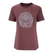 Indianapolis Motor Speedway Pagoda T-Shirt in mauve, front view