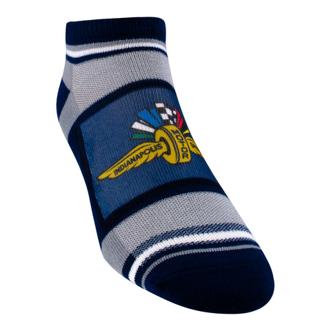 WWF Marquis No Show Socks in Blue - Right View