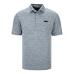 Wing and Wheel Johnnie-O Huron Polo in grey, front view