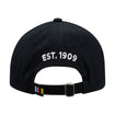 Wing Wheel Flag Unstructured Washed Hat in black, back view