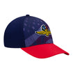 Wing Wheel Flag 4th of July Hat in navy and red, side view
