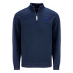 Wing and Wheel Vineyard Vines 1/4 Zip Pullover in Blue - Front View