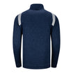 Wing Wheel Flag Columbia Oakland Downs 1/4 Zip in navy, back view