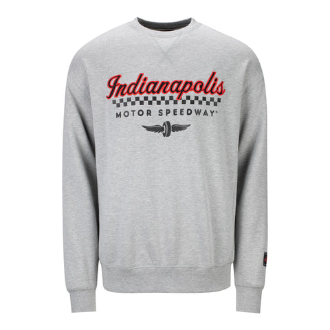 Indianapolis Motor Speedway Monument Crew in grey, front view