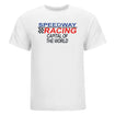 Speedway Water Tower T-Shirt in White - Front View