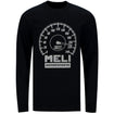 MELI IMS Black Racing Long Sleeve Shirt - Front View