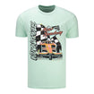 Indianapolis Motor Speedway Confetti T-Shirt in Mint, front view