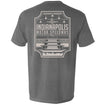 Indianapolis Motor Speedway Comfort Colors Front Pocket T-Shirt in grey, back view