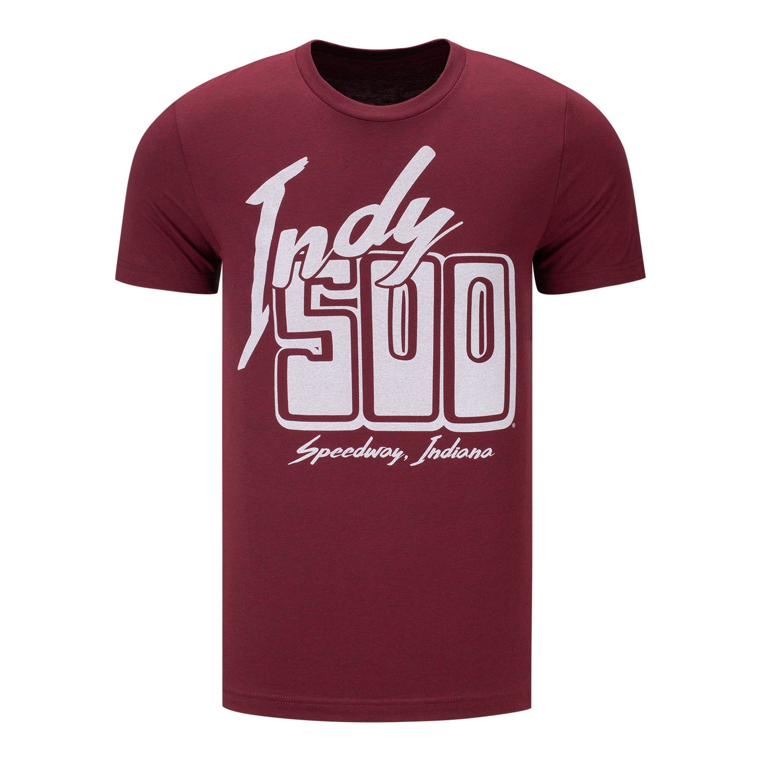 Indy 500 Retro T-Shirt in Red - Front View