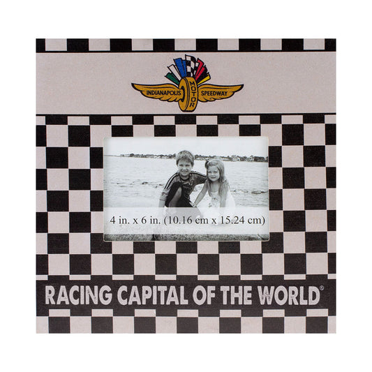 Wing Wheel Flag Checkered Picture Frame