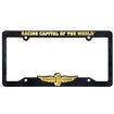 Indianapolis Motor Speedway License Plate Frame Black - Front View