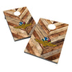 Wing Wheel Flag Bricks Bag Toss in brown, front view