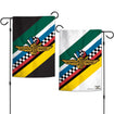 Wing Wheel Flag 7 Stripes 2 Sided Garden Flag in multicolor, front and back sides