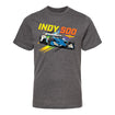 Indy 500 Car T-Shirt in grey, front view