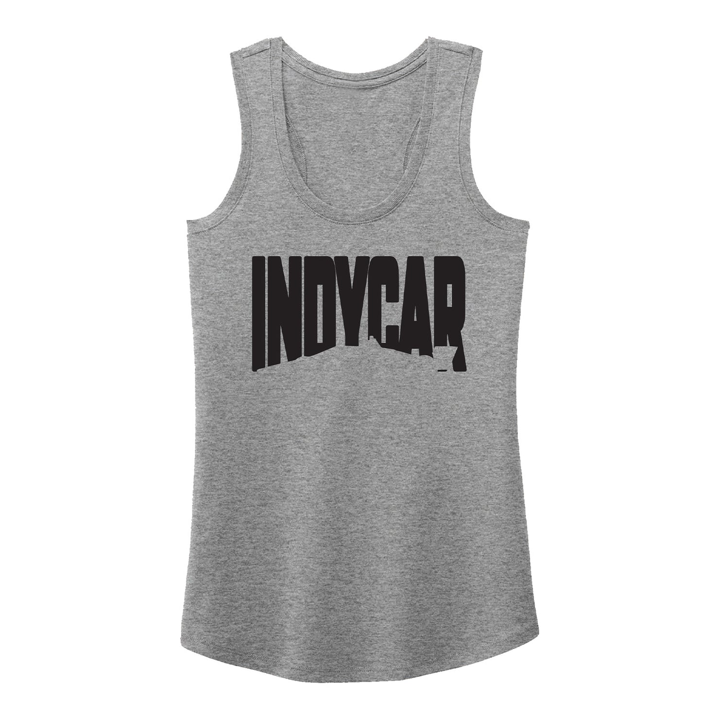 INDYCAR Ladies Tank Top in grey, front view