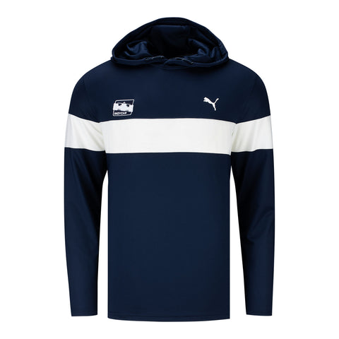 INDYCAR x PUMA Colorblock Hoodie in navy, front view