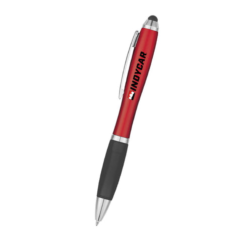 INDYCAR Stylus Pen in black and red, front view