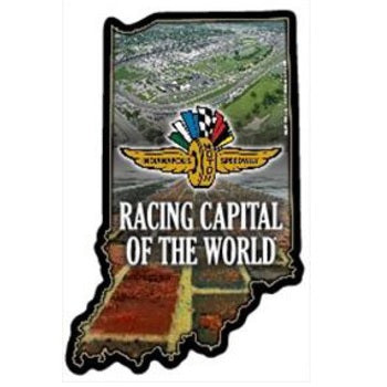 Wing Wheel Flag Indiana Magnet