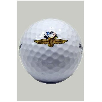 Indianapolis Motor Speedway Bridgestone Golf Ball - Front View
